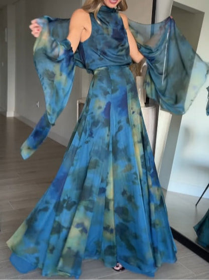 Sienna | Ensemble Haut en Chiffon Tie-Dye et Jupe