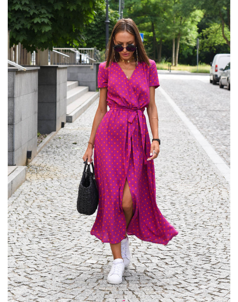 Judy | Robe florale élégante à décolleté en V