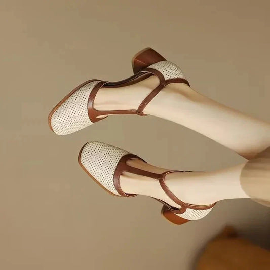 Isava | Chaussures en cuir à talon moyen