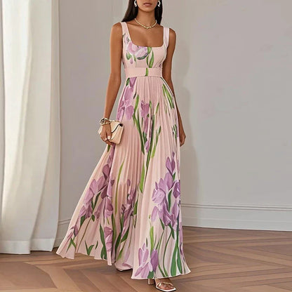 Grace | Robe Maxi A-Line Fleurie