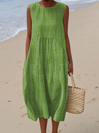 Rose™| Robe Midi Brodée