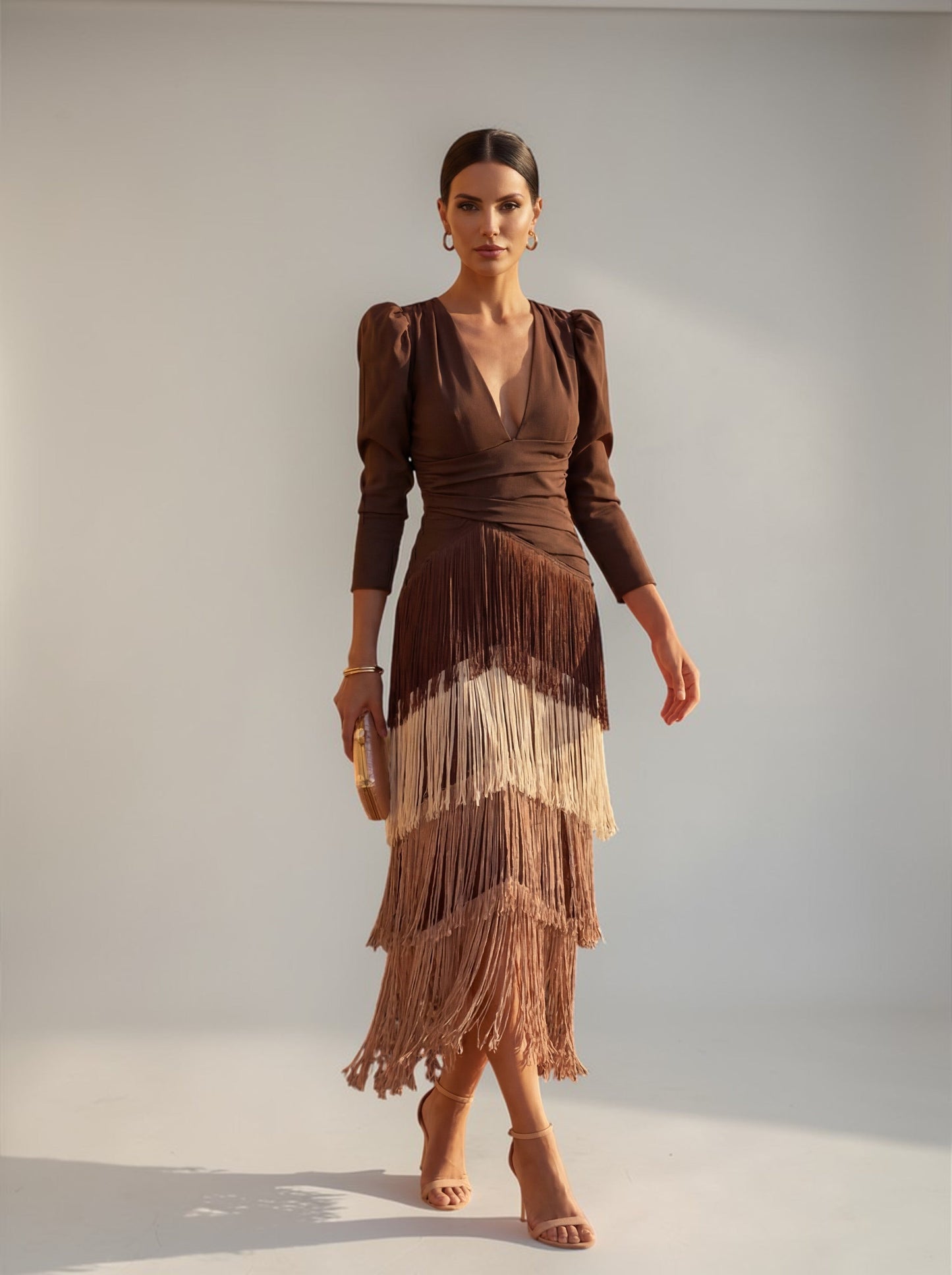 Sofia | Robe à Franges Élégante