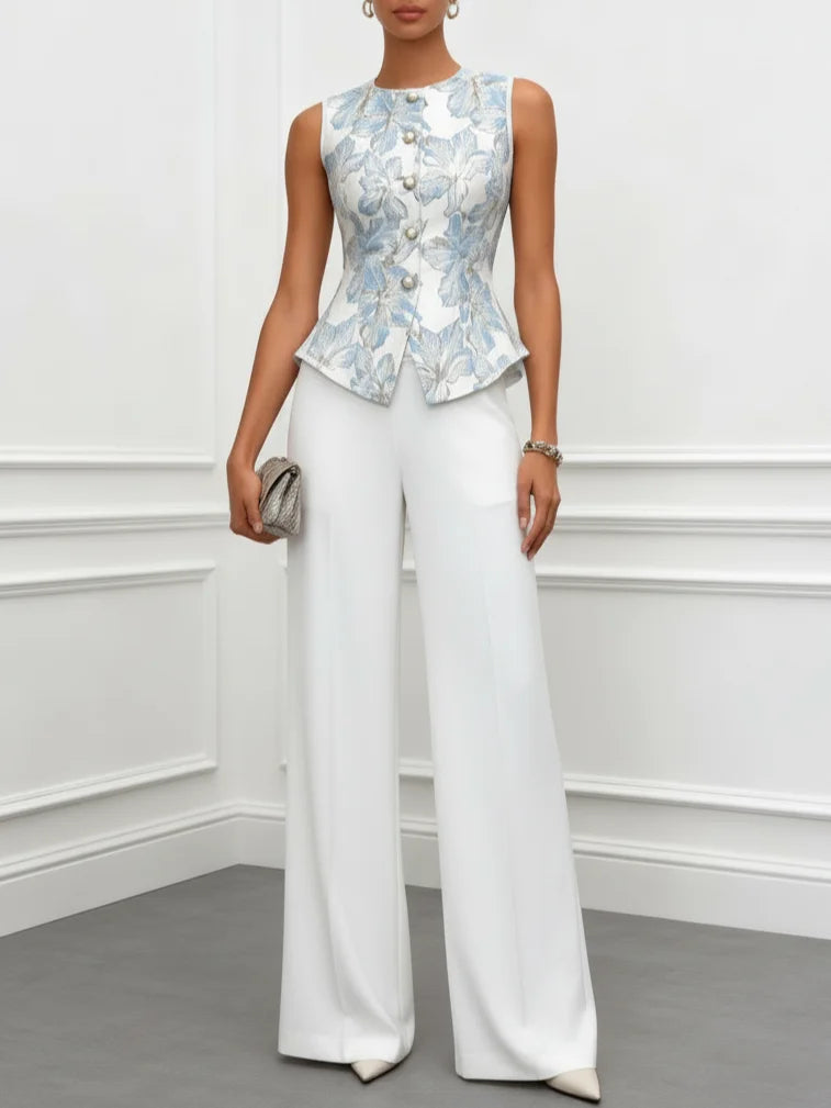 Sophia | Ensemble Camisole en Satin et Pantalons