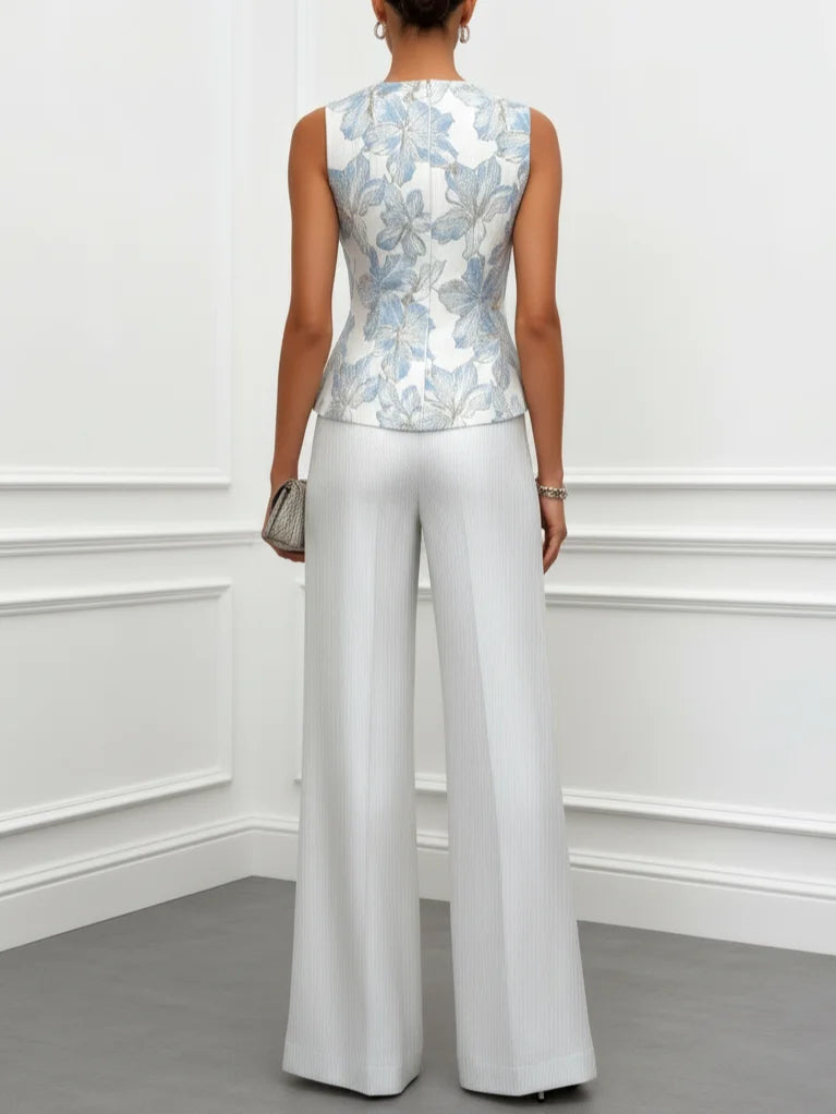Sophia | Ensemble Camisole en Satin et Pantalons
