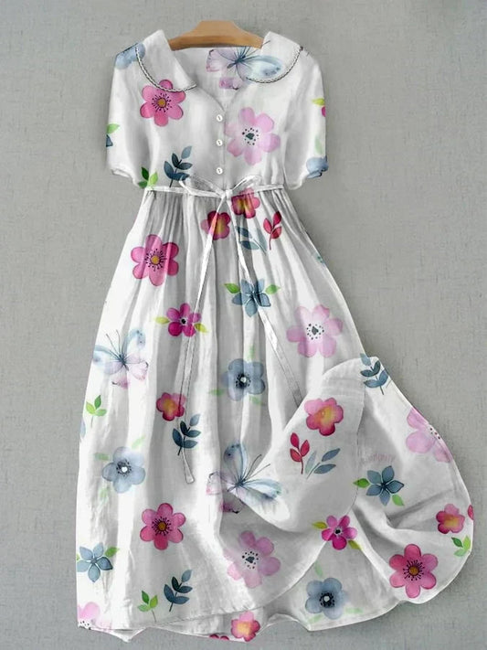 Laura | Robes Florales Flatteuses pour le Ventre