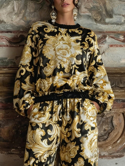 Isabella | Ensemble de Loungewear Baroque Floral