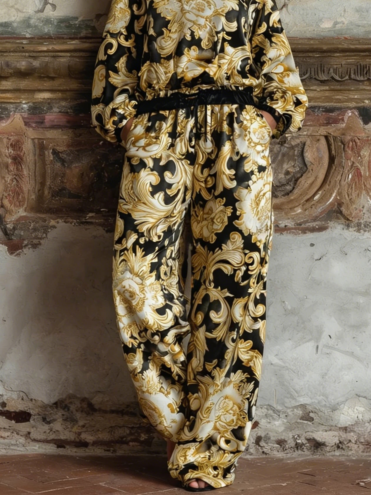 Isabella | Ensemble de Loungewear Baroque Floral