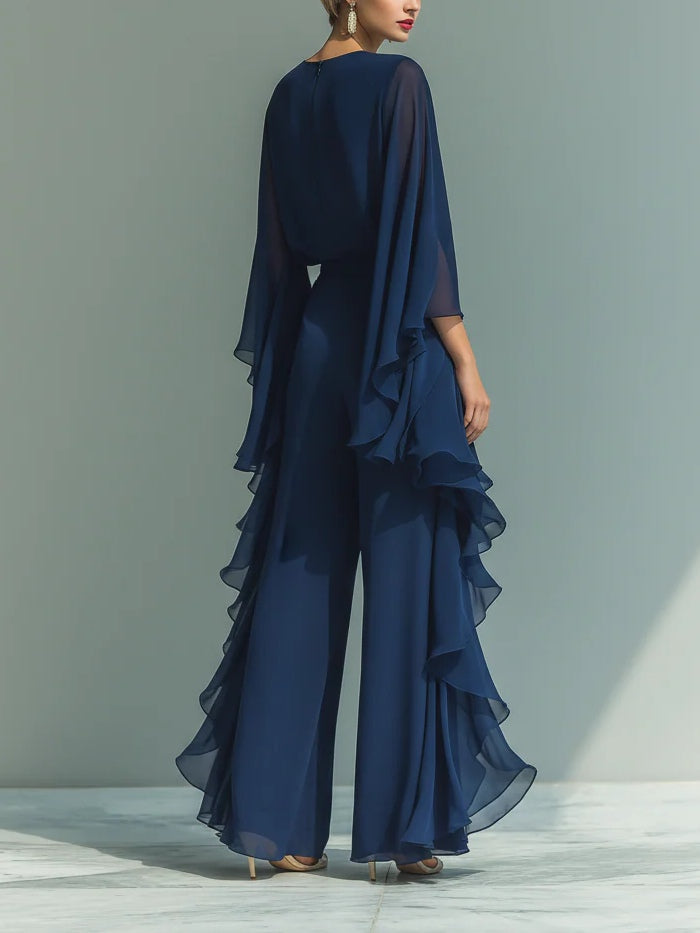 Nina | Ensemble Top à Manches Cloches et Pantalons Volants