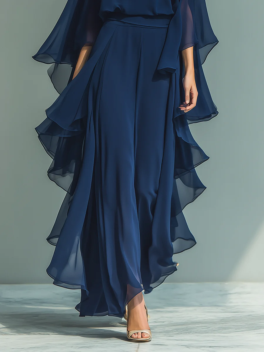 Nina | Ensemble Top à Manches Cloches et Pantalons Volants