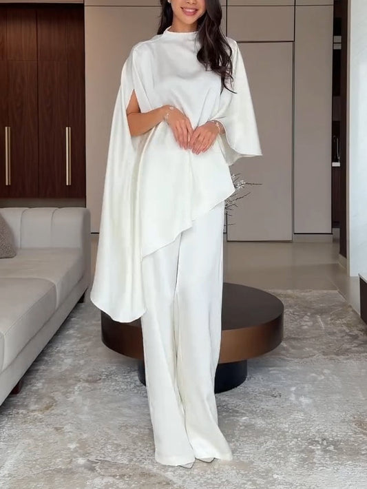 Samantha | Ensemble Top et Pantalon en Satin