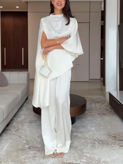 Samantha | Ensemble Top et Pantalon en Satin