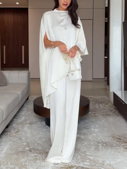 Samantha | Ensemble Top et Pantalon en Satin