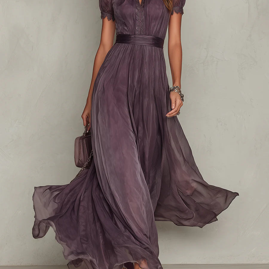 Julie | Robe Maxi avec Dentelle