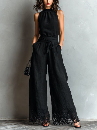 Lila | Ensemble de Top à Col Halter