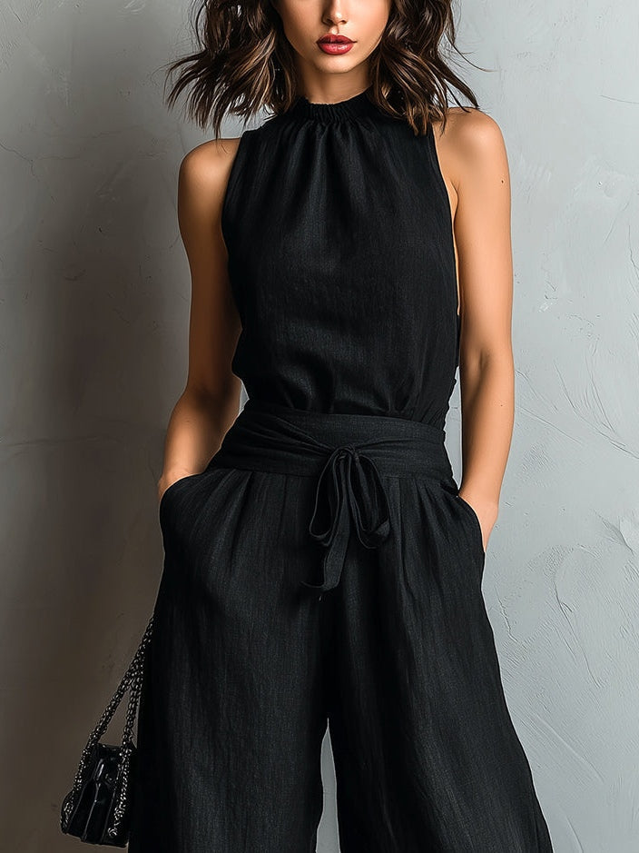 Lila | Ensemble de Top à Col Halter