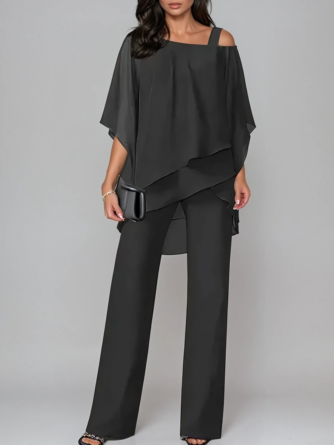 Sofia | Ensemble Chiffon Décolleté