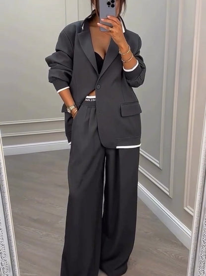 Gavin | Blazer et Pantalon Patchwork Gris