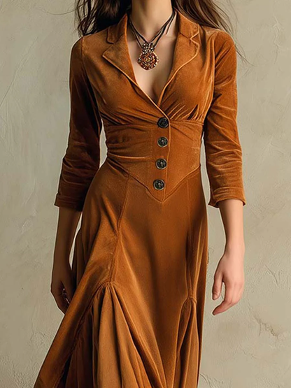 Vivienne | Robe Longue en Velours