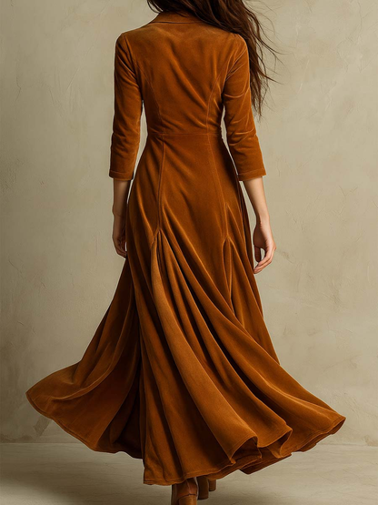 Vivienne | Robe Longue en Velours