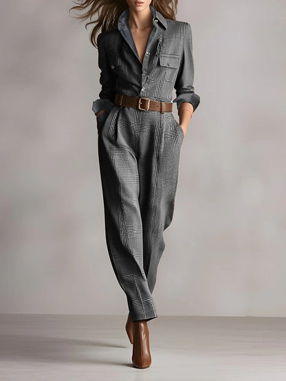 Samantha | Combinaison Utilitaire en Tweed