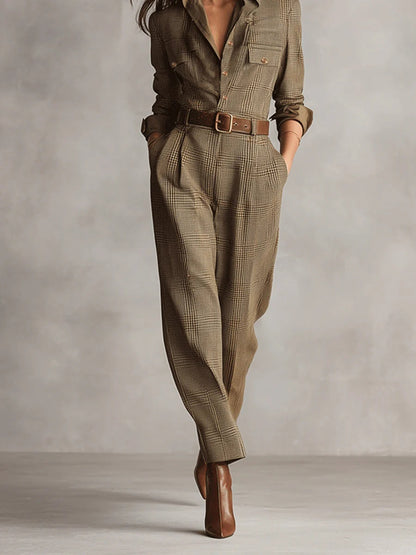 Samantha | Combinaison Utilitaire en Tweed