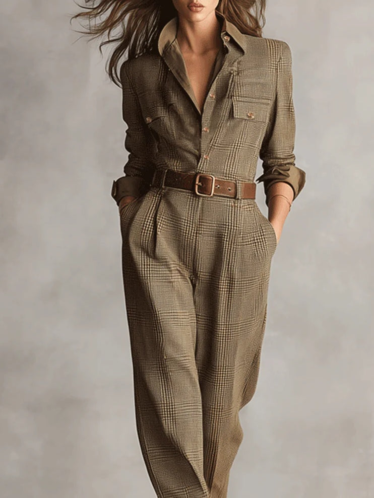 Samantha | Combinaison Utilitaire en Tweed