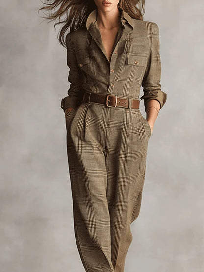 Samantha | Combinaison Utilitaire en Tweed