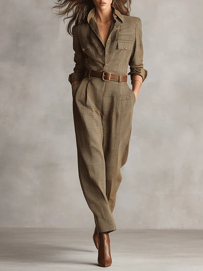 Samantha | Combinaison Utilitaire en Tweed