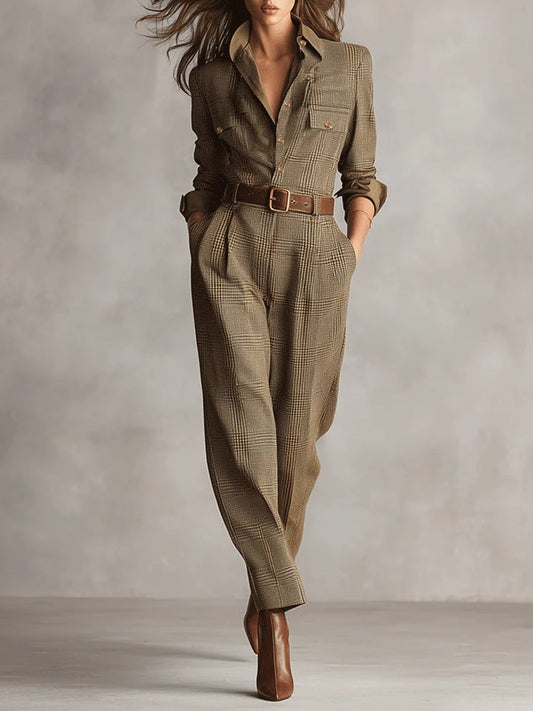 Samantha | Combinaison Utilitaire en Tweed
