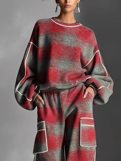 Samantha | Ensemble Sweatshirt Coloré et Pantalons Décontractés