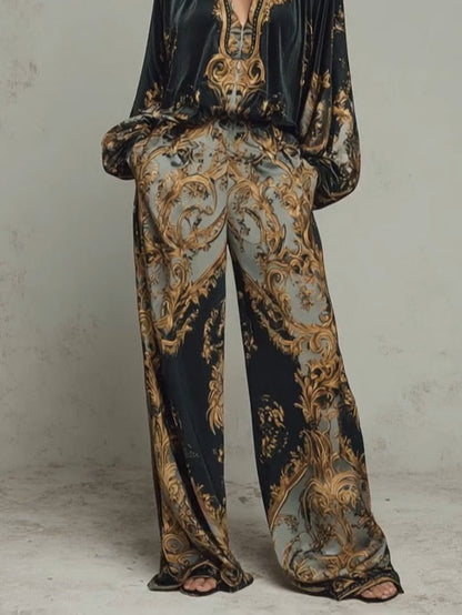 Isabella | Costume à Imprimé Floral Baroque