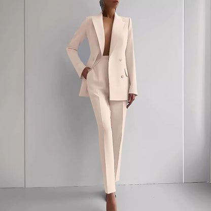 Sofia | Ensemble Blazer & Pantalon Taille Haute