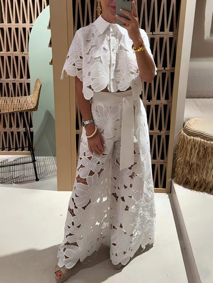 Isabella | Costume en Broderie Florale Creux