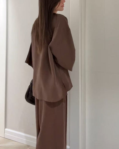 Sienna | Ensemble Top à Col V et Pantalon