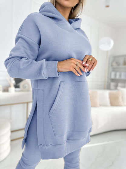 Sienna | Ensemble Sweat à Capuche Uni et Leggings Doublés
