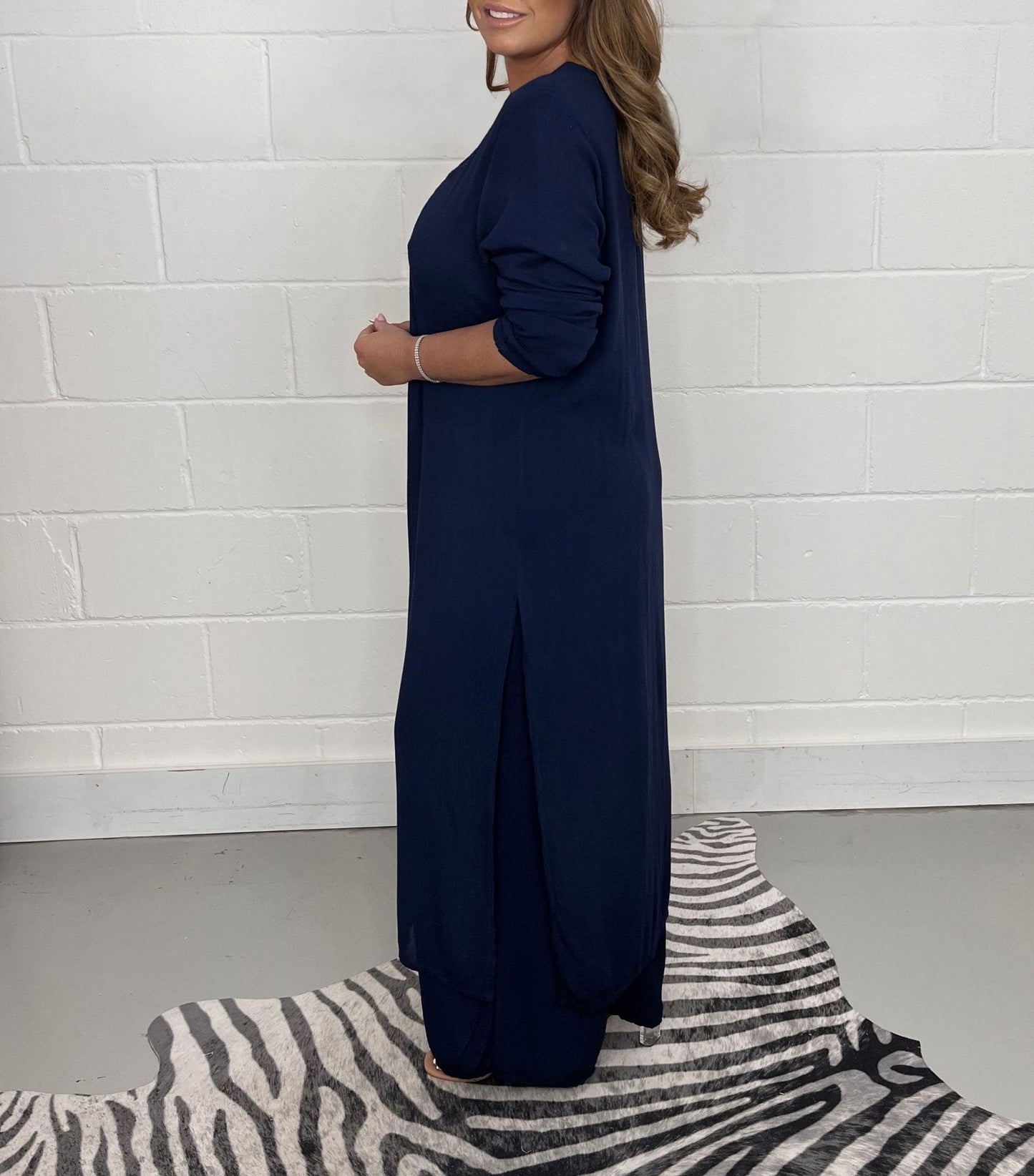 Sofia | Ensemble Haut Long Décontracté et Pantalon Assorti