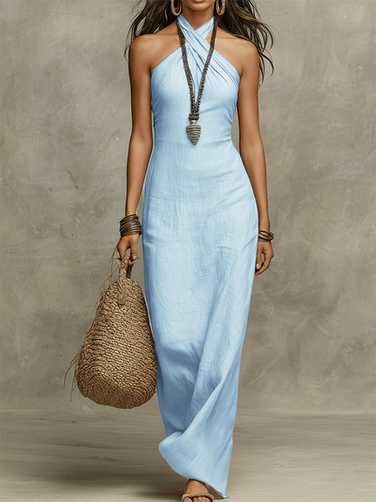 Elena | Robe Maxi Élégante Vintage