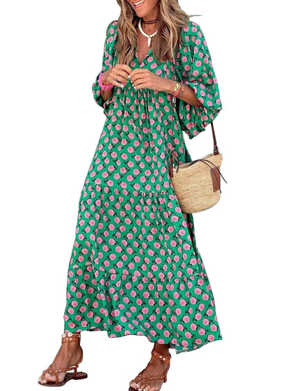 Nina  | Robe Maxi Florale Boho