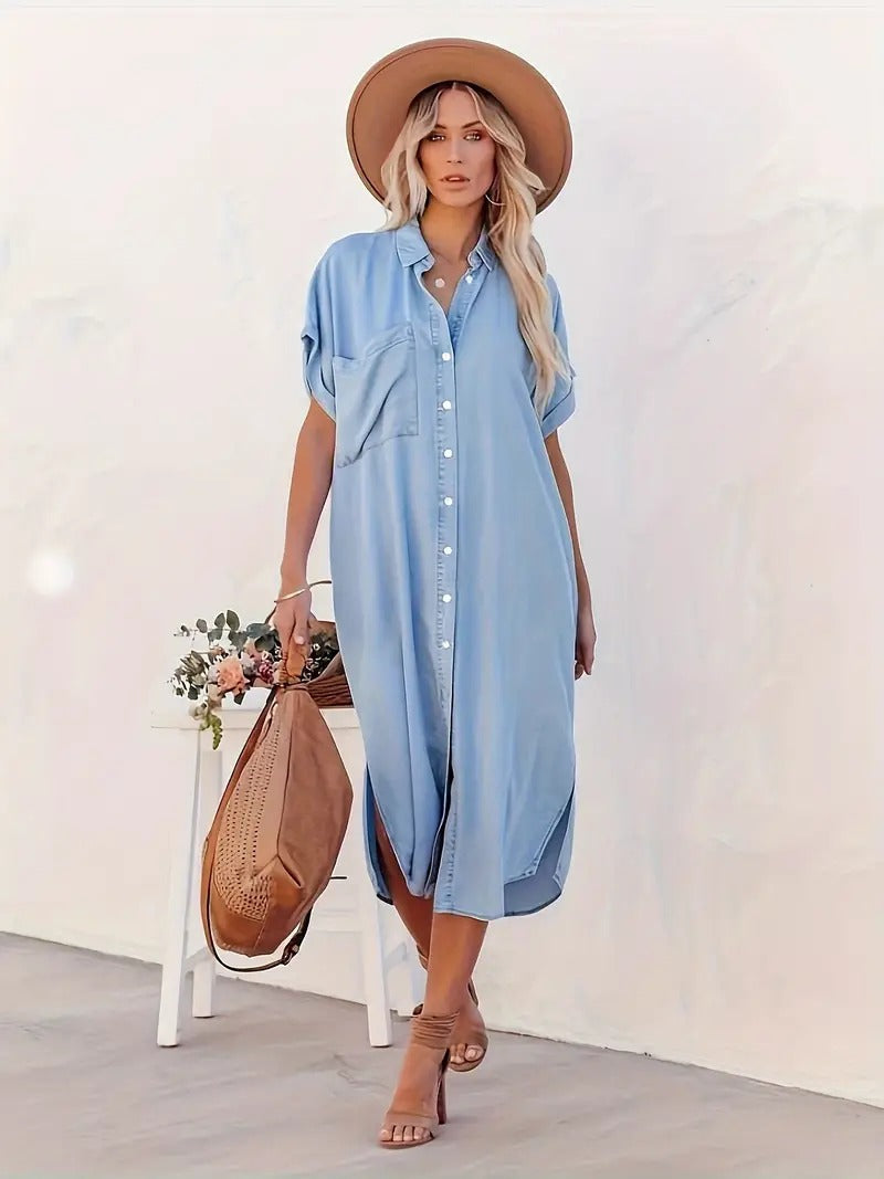SAVANNAH | Robe chemise avec poches
