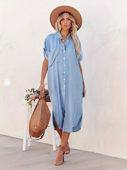 SAVANNAH | Robe chemise avec poches