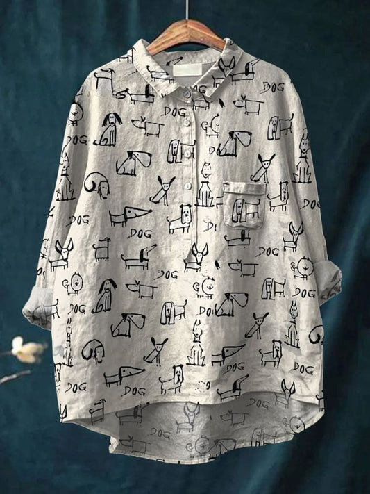 Zoe | T-shirt Doodle Chien