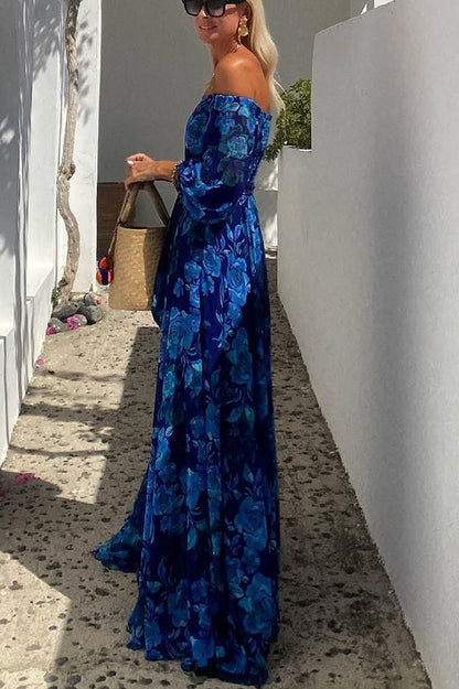 Francesca | Robe longue avec imprimé floral