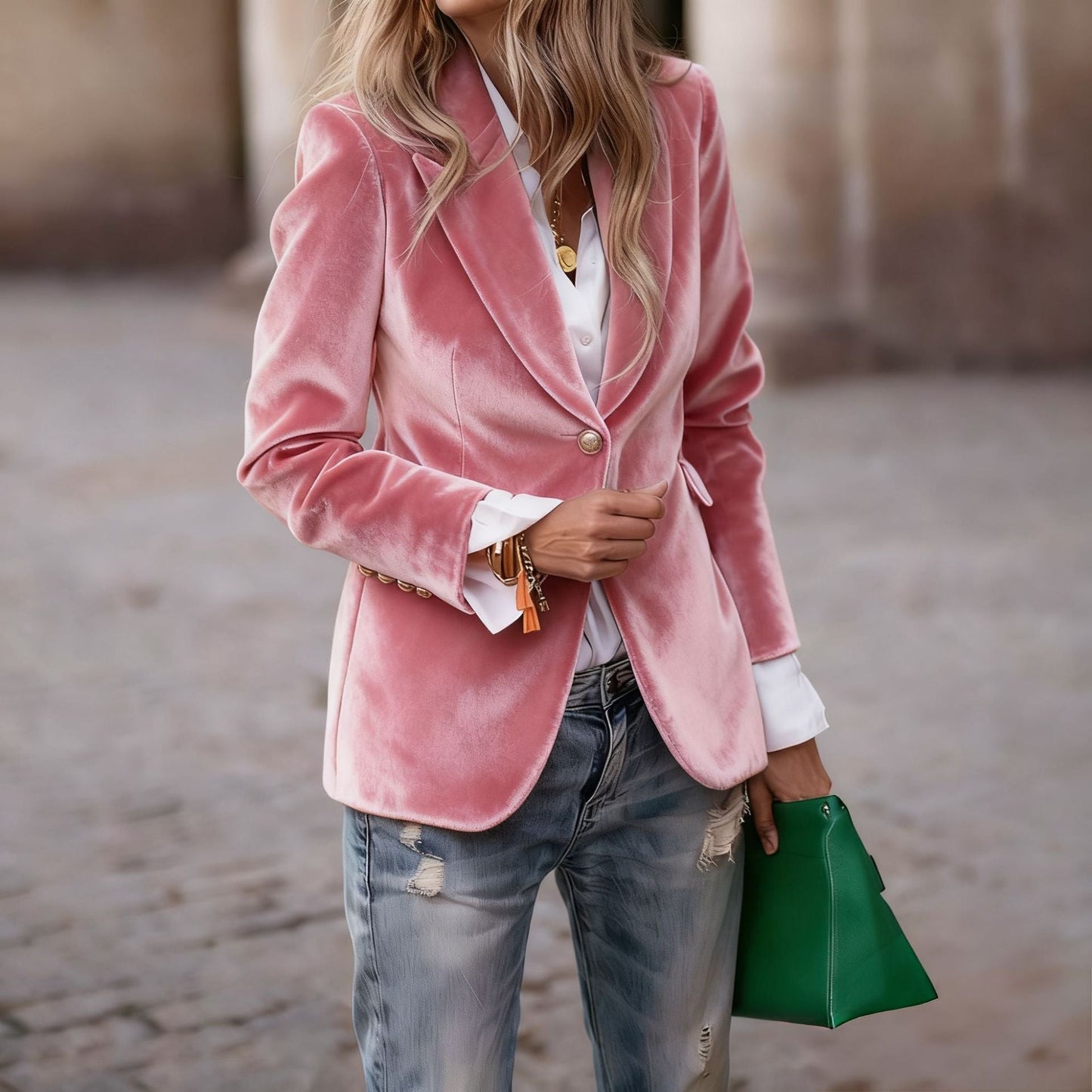 Vincent | Veste de costume slim en velours