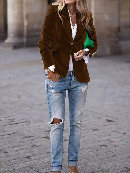 Vincent | Veste de costume slim en velours