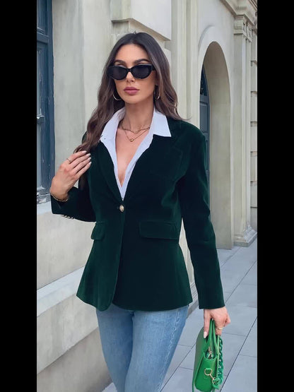 Vincent | Veste de costume slim en velours