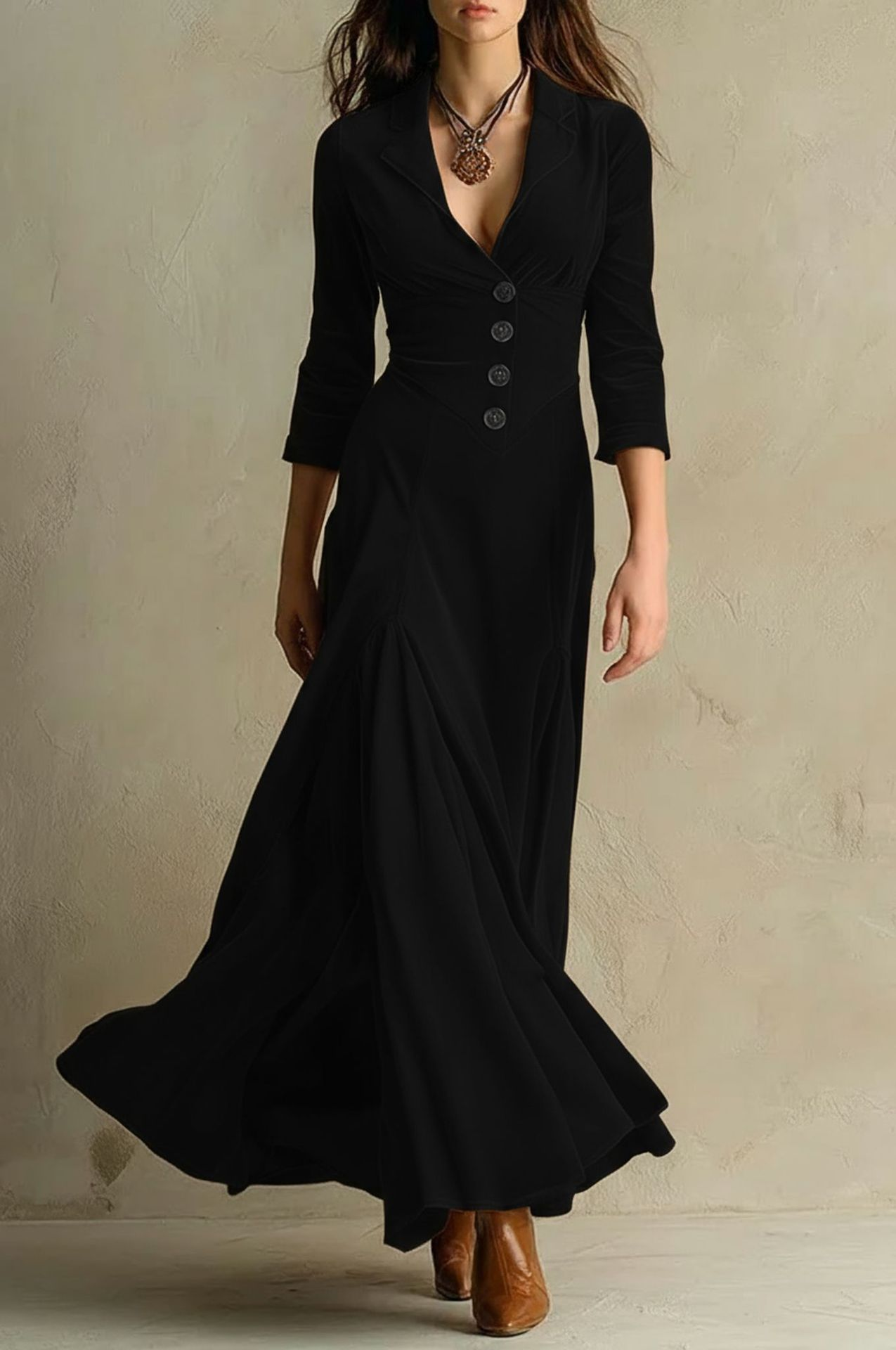 Vivienne | Robe Longue en Velours