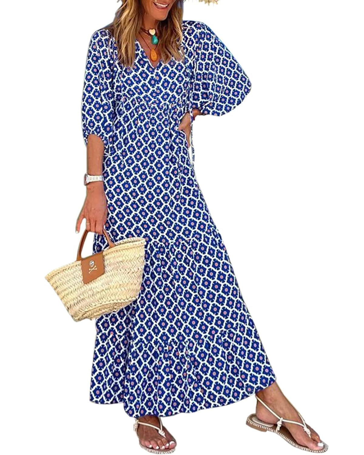 Nina  | Robe Maxi Florale Boho