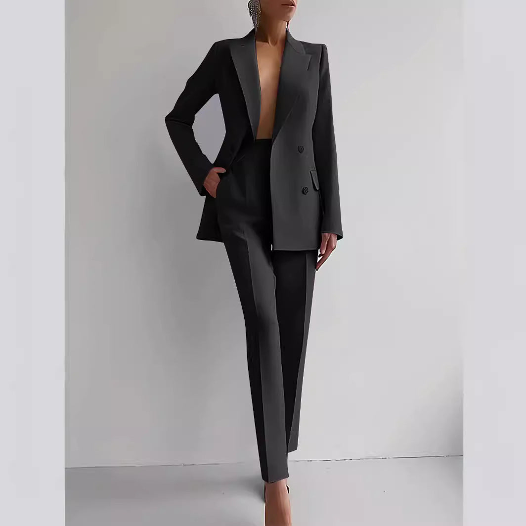 Sofia | Ensemble Blazer & Pantalon Taille Haute