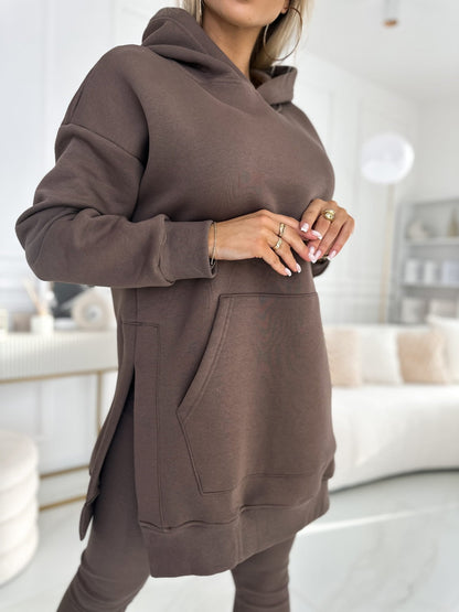 Sienna | Ensemble Sweat à Capuche Uni et Leggings Doublés
