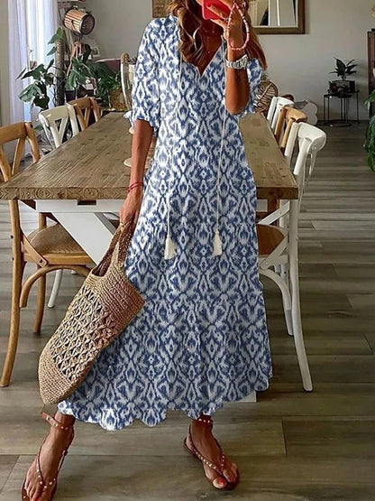 Lana | Robe Maxi Boho Flatteuse